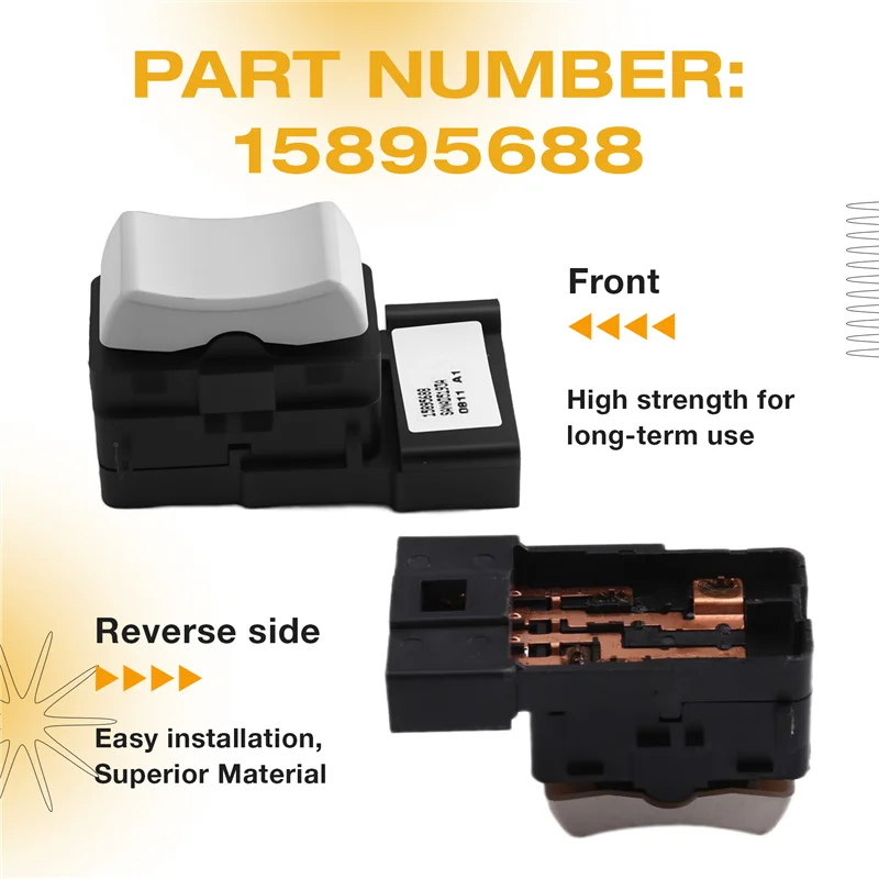 

15895688 Car Power Seat Switch For Cadillac CTS 2008- Electric Seat Control Switch