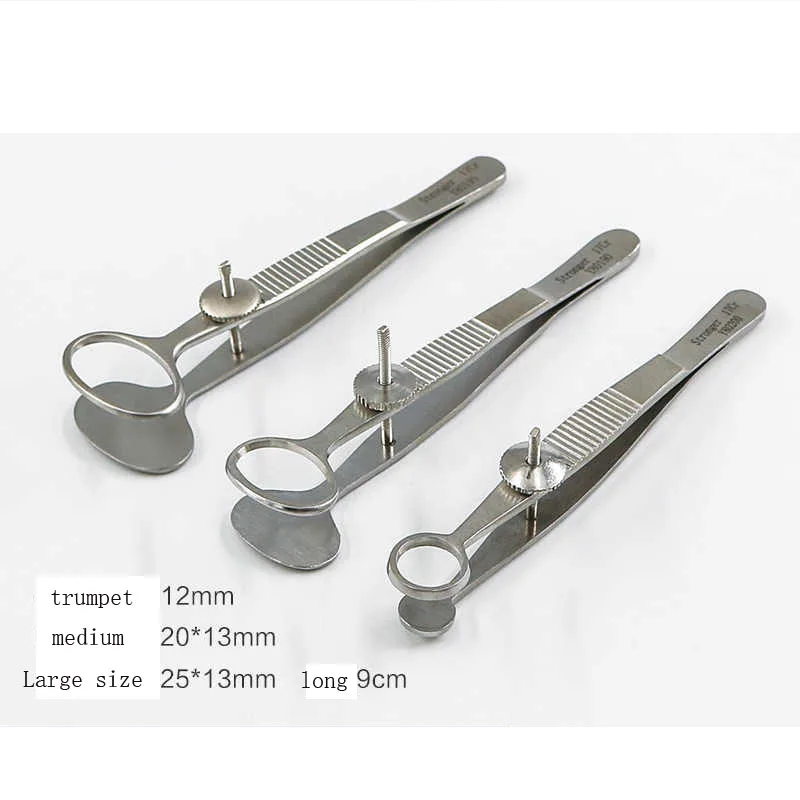 

Strong stainless steel eye instrument Eyelid forceps Double eyelid meibomian gland cyst forceps cyst clip granuloma clip