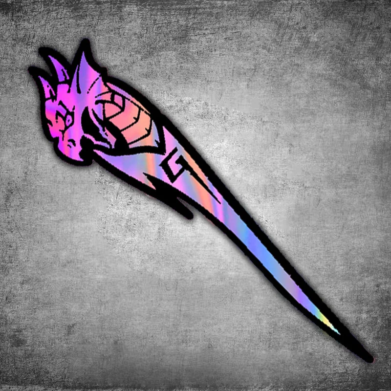 1 قطعة رأس التنين مع حرف G ملصق أزرق وردي تصميم ثلاثي الأبعاد ملصق ديكور لملحقات الكمبيوتر المحمول للسيارة والدراجات