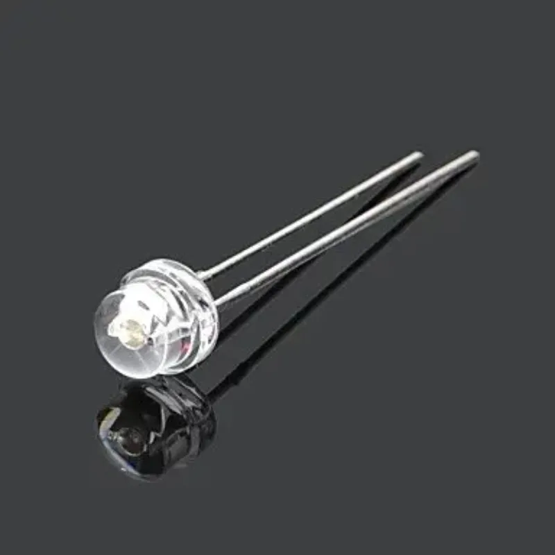 1000PCS/lot Pink RED BLUE GREEN YELLOW WHITE Transparent Straw Hat Clear Lens 5MM Led Diode 0.07W 3.2-3.4V