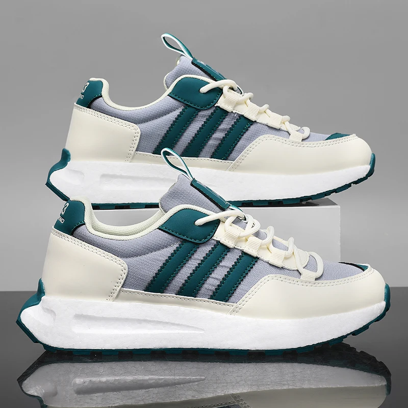 

Men's Shoes 2025 New Autumn and Winter Men's Casual Sports Shoes Korean Style Comfortable Breathable Lace-Up Versatile Dad Shoes