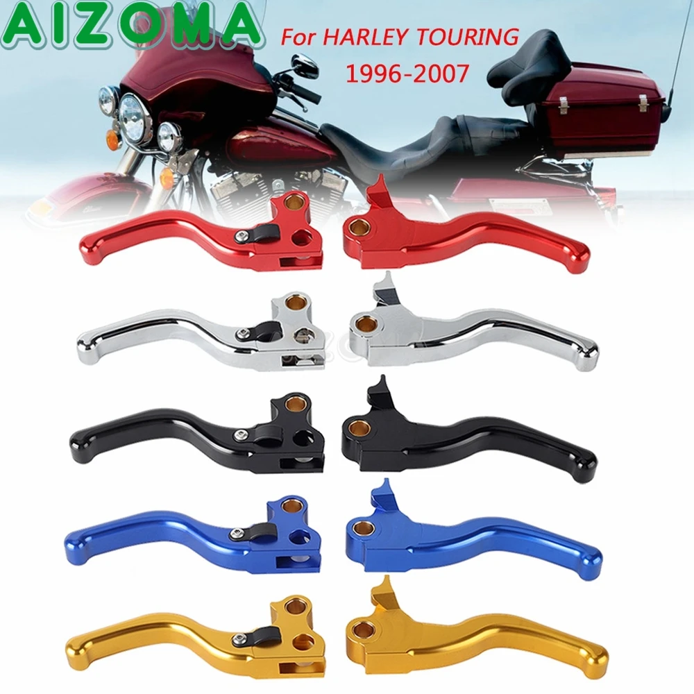 

Aluminum Brake Lever Hand Clutch Levers For Harley Touring Street Glide FLHX FLHXI 2006-07 Road King FLHR FLHRC FLHRS 1996-07