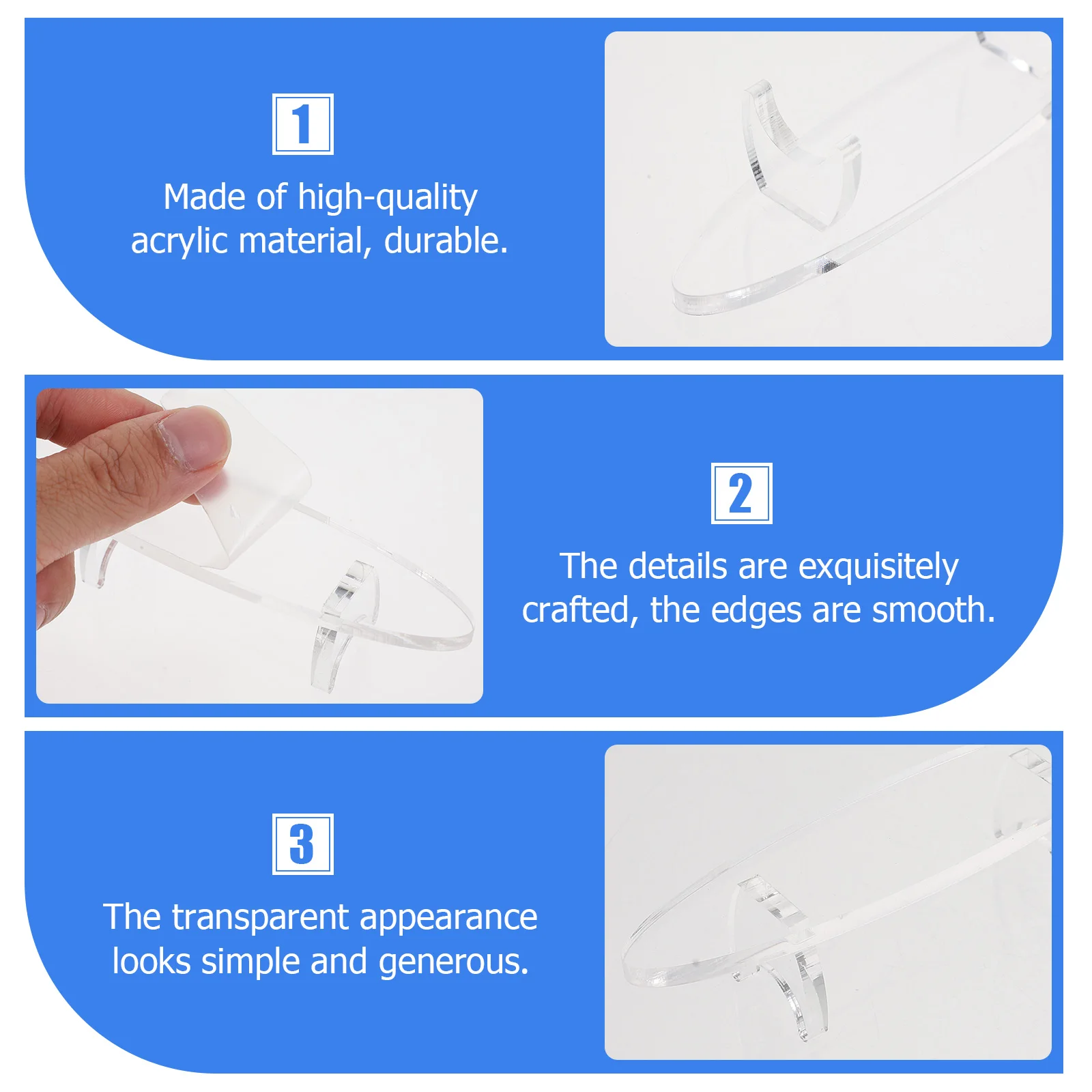 2 قطعة رف شاشة القلم الاكريليك حامل قلم حبر شفاف لوازم القرطاسية منظم سطح المكتب لوازم القرطاسية #1