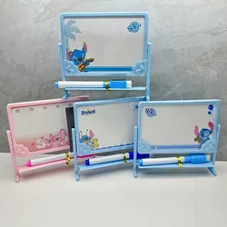 Disney Stitch Writable Magnetic Drawing Board with Refrigerator Magnet Children's Desktop Whiteboard Student Drawing Stationery