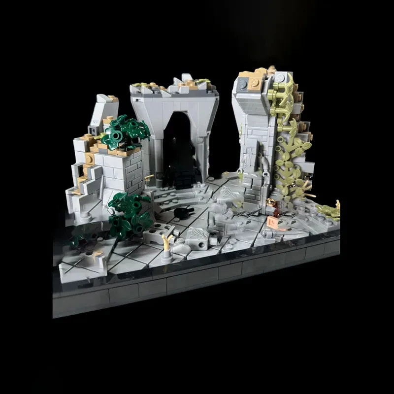 

976 шт. Moc знаменитая кино- и телевизионная драма, здание Fengyun Ding, боевая модель, сборка, строительные блоки, игрушки