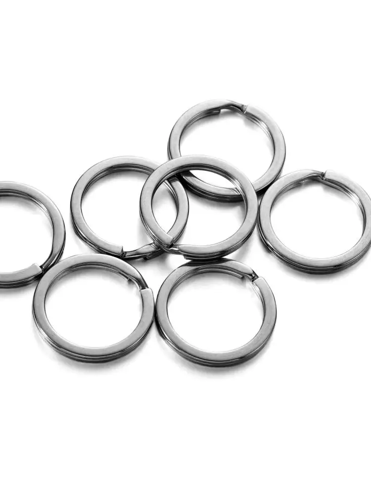 20 Stück 15-35mm Edelstahl Spaltringe Metallhaken für Taschenhalter Schlüsselanhänger Herstellung DIY