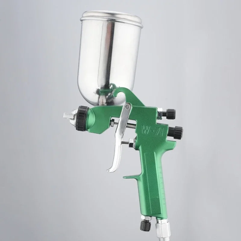 W-71CG Pneumatic spray gun 1.0/1 3/1.5/1.8mm high atomization 400ml upper pot spray gun