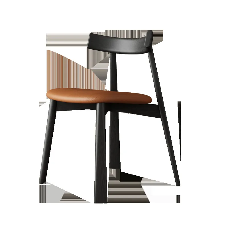 

Solid wood dining chair, home back chair, hotel leisure negotiation, modern simple restaurant