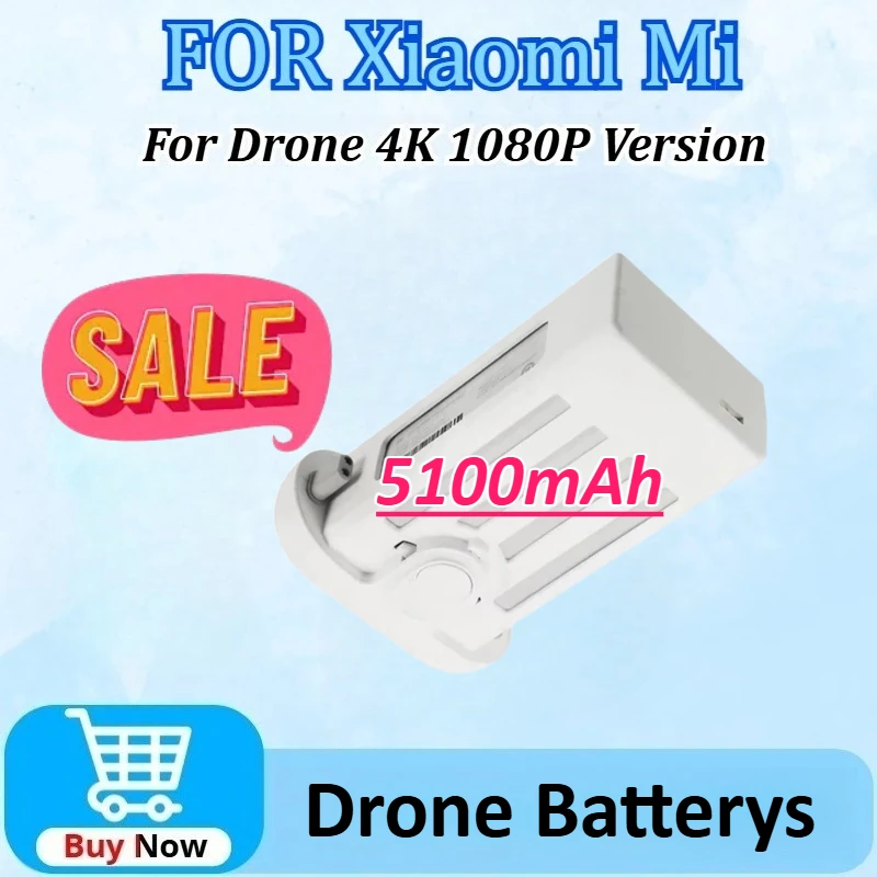 

1080P Version RC FPV Quadcopter Spare Parts 15.2V 5100mAh Lipo Battery for Xiaomi Mi Drone 4K for Camera Drones Accessories