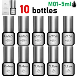 Gollee 10PCS Eyelash Extension Glue 0.5s Dry Pegamento PestaÃąas Waterproof with Bonder Lash Glue 15ml Eyelash Supplies Wholesale