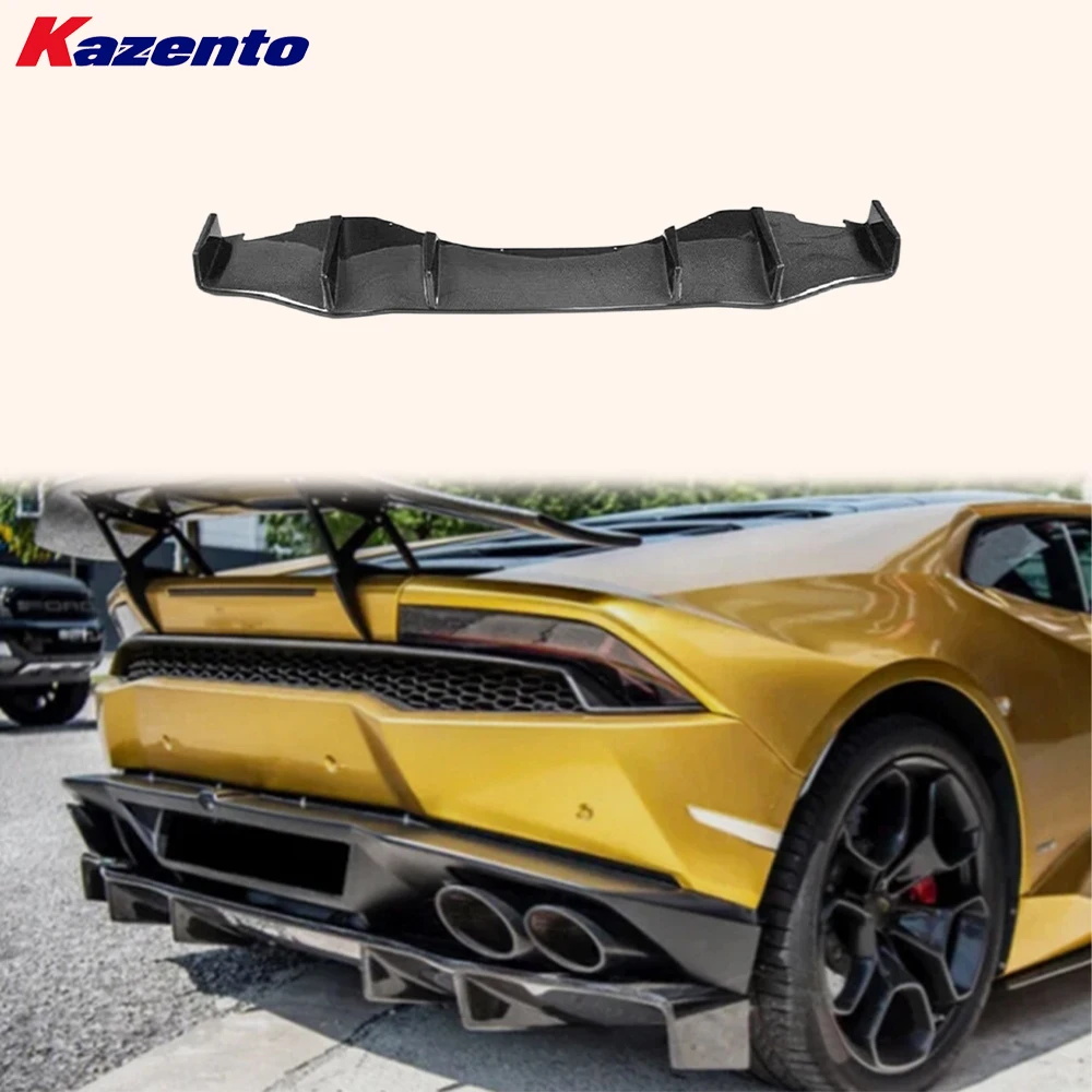 

For Lamborghini Huracan LP610-4 Carbon Fiber DM Style Rear Bumper Diffuser Lip