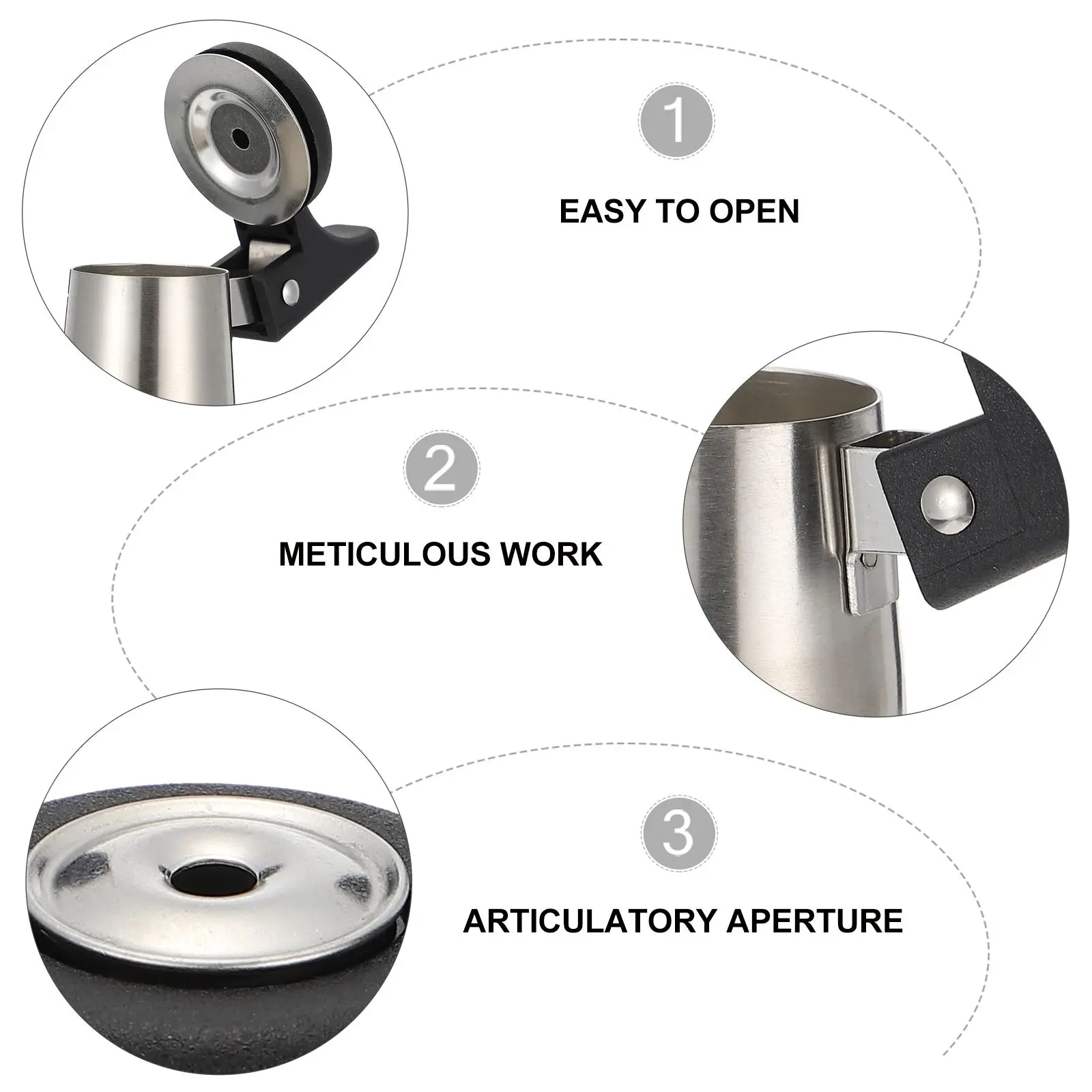 

2Pcs Stainless Steel Whistling Kettle Pipe Durable Whistling Kettle Flute Perfect for Kettle Accessories
