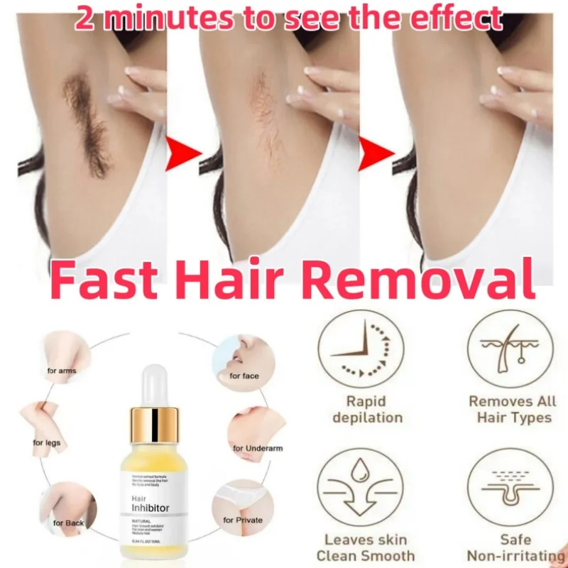 Hair Remover Cream Inhibition Hair Growth Permanant Removal Inhibitor Restrain Armpit Legs Arms Hair Growth Painless Remover