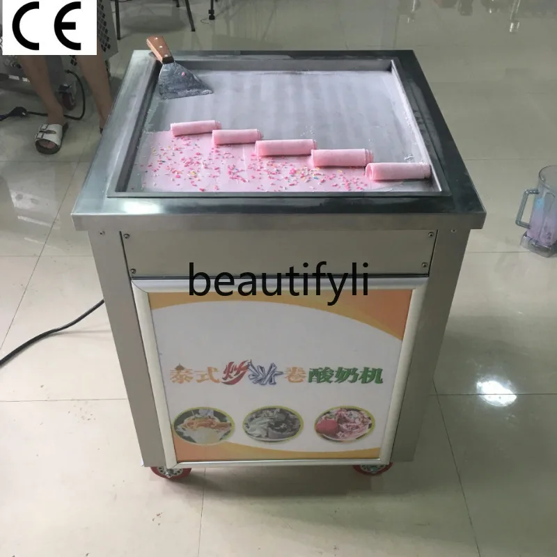 

Квадратная сковорода с контролем температуры, машина для жареного мороженого в тайском стиле, коммерческая машина для жареного льда, машина для жареного йогурта