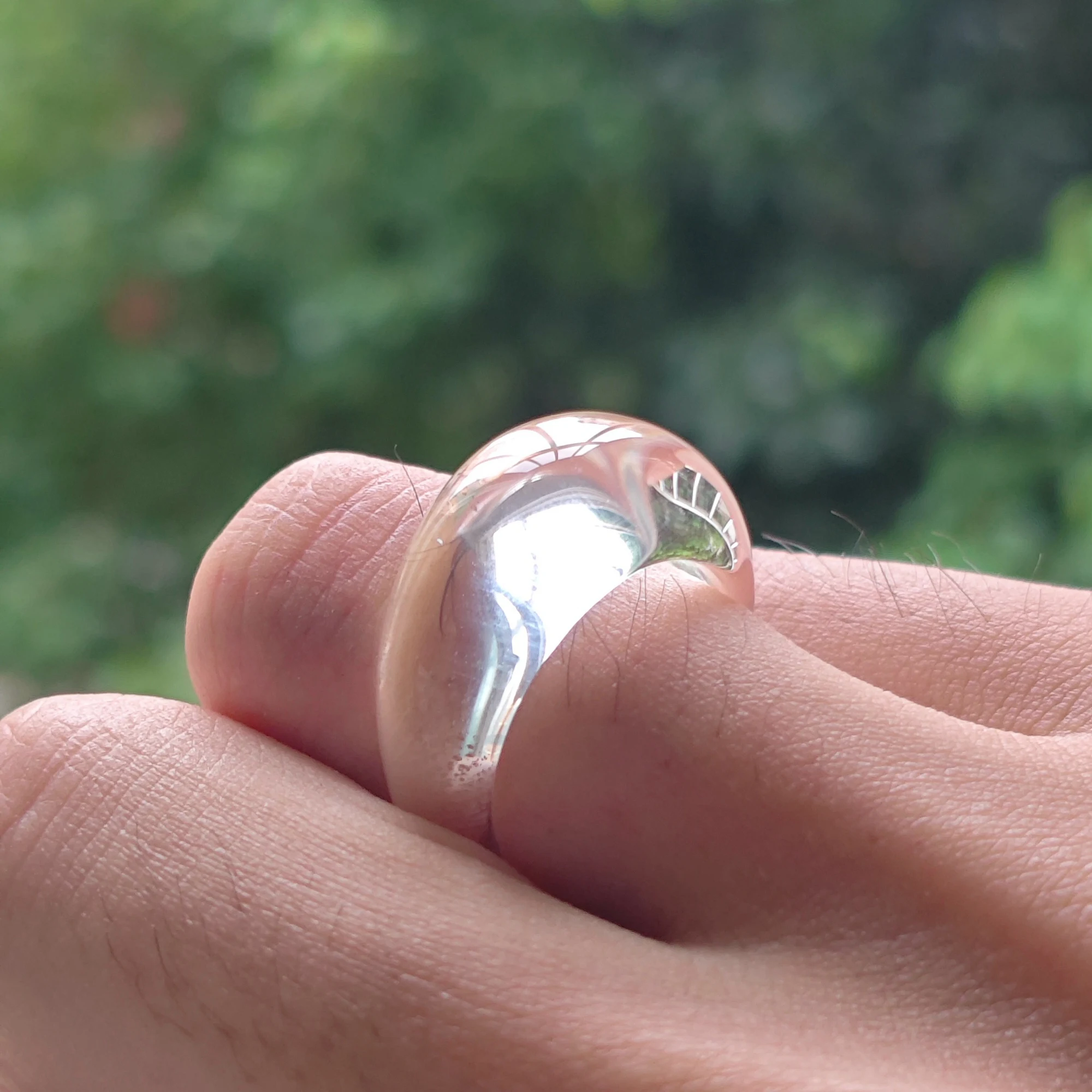 Natural Clear Quartz Solid Ring Band High Clarity Carved Crystal Gemstone Ring Inner Diameter 16-18mm Jewelry Supply 1 Piece