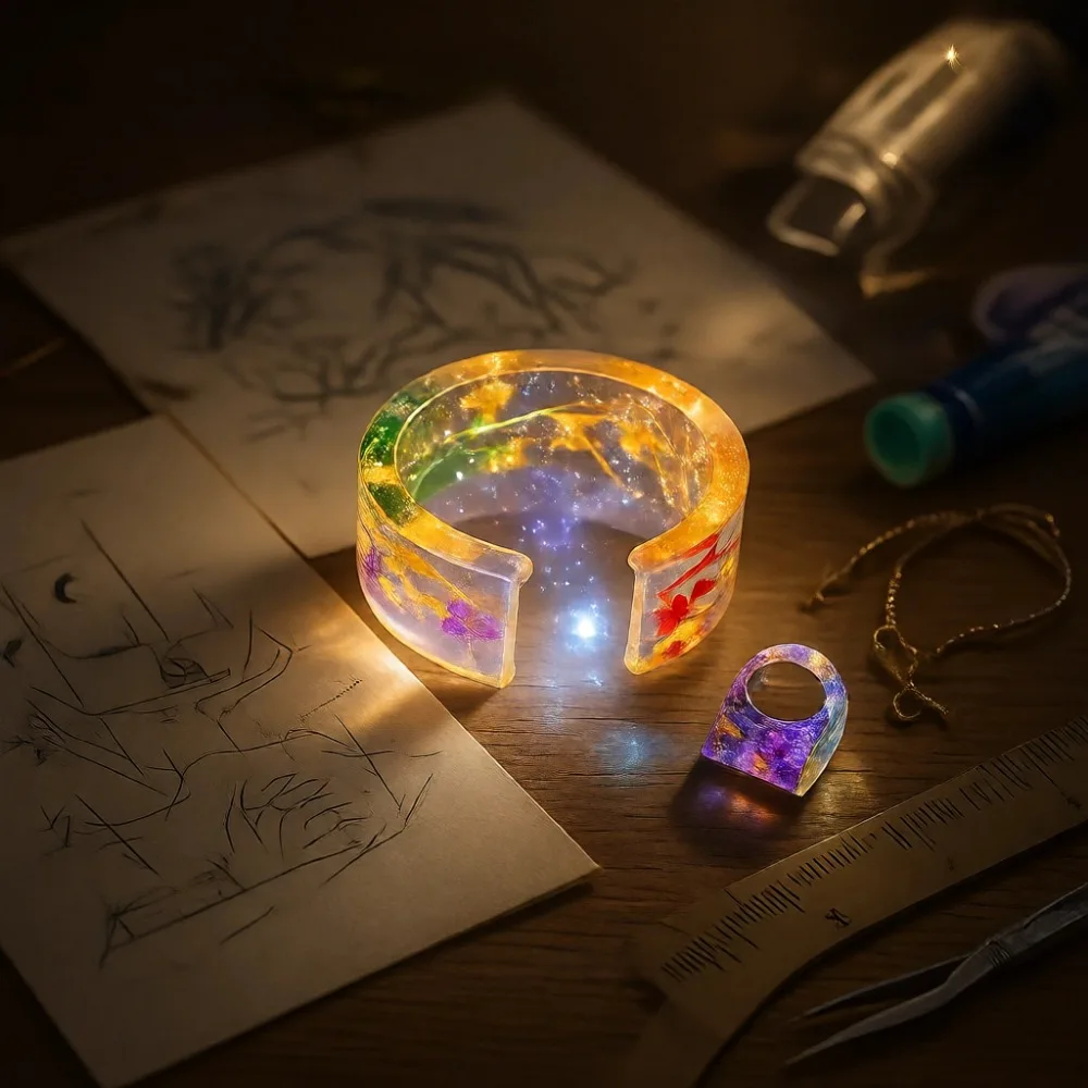 

Набор из 3 форм для литья из смолы для изготовления украшений своими руками: браслетов, колец, ожерелий