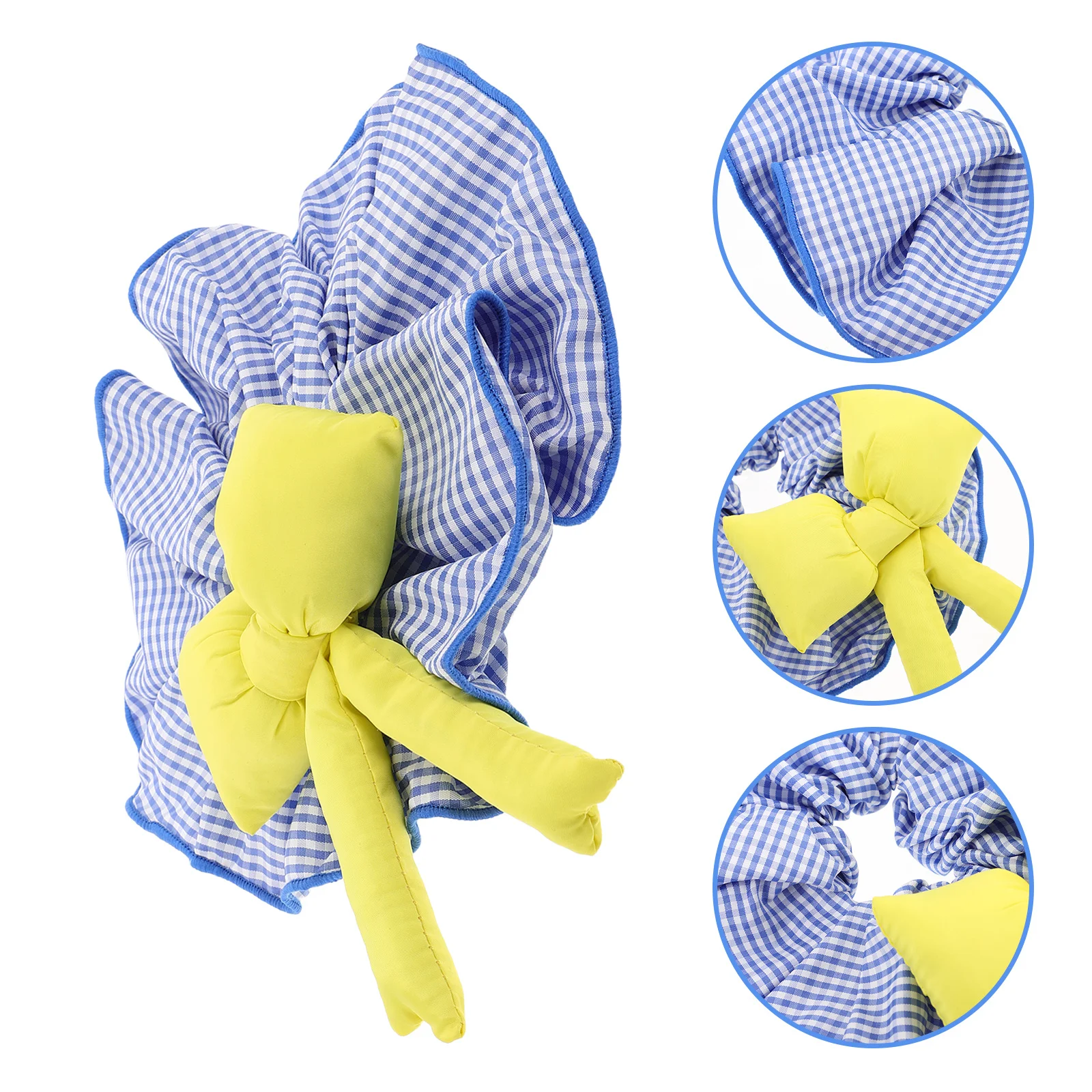 

Large Ties Ruffled Scrunchies For Women Girls Thick Hair Elastic Ponytail Holders Hair Accessories For Toddlers Kids