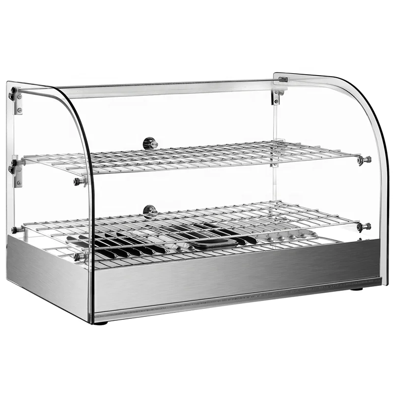 Professional Restaurant  Food Warmer Display Cabinet Pizza Pie Heated Display Cabinet