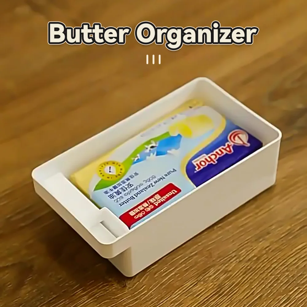 Butter Dish With Cover Fresh-keeping Box Cutter Slicer Countertop For Refrigerator Storage Home