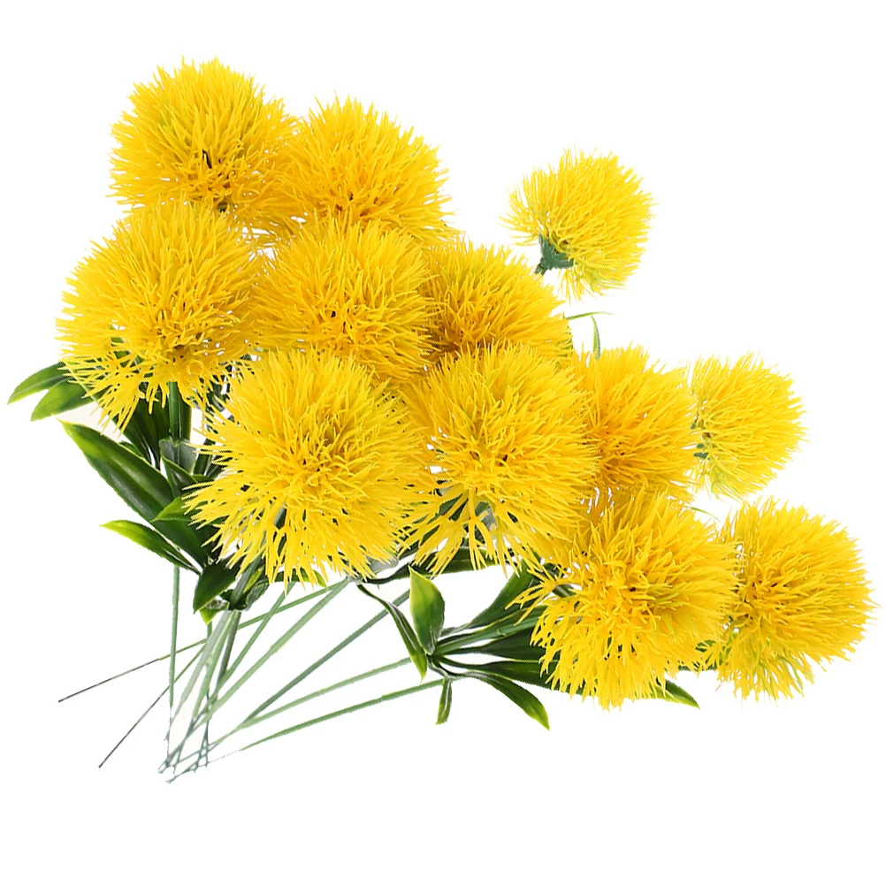 15 Pcs Decoration Artificial Dandelion Flower Vases Wedding Decorations for Ceremony Sunflower