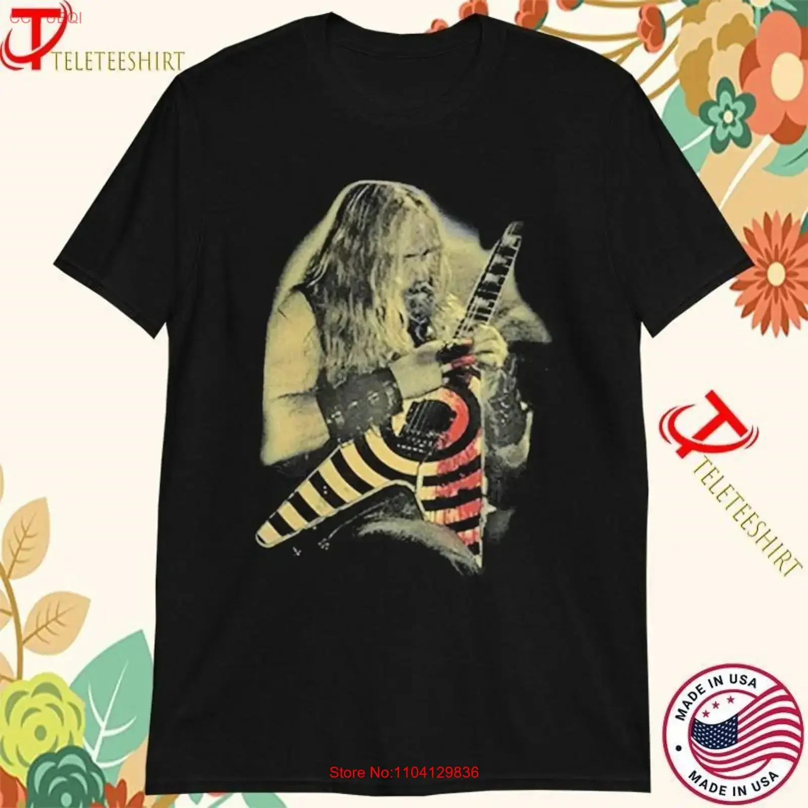 Black Label Society Zakk Wylde Bleed T shirts vintage Washed Breathable Casual Versatile Unisex Soft Comfortable fashion homme