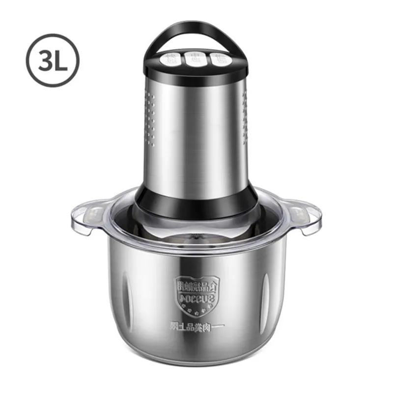 

Food Processor Meat Grinder 3L Household Electric Stainless Steel Small Stuffing Chopped Vegetables Mixer Multifunctional Mixer