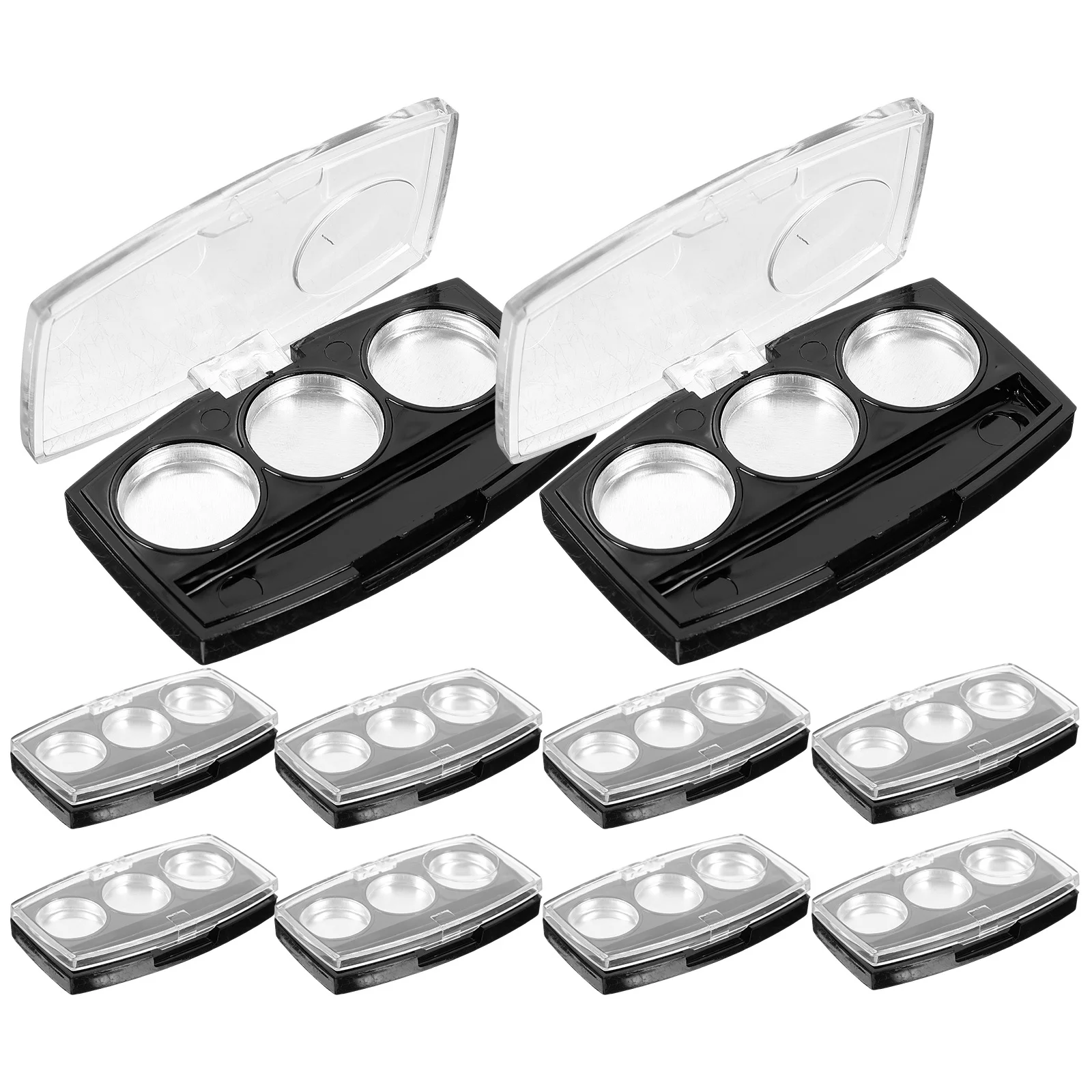 

10Pcs Eyeshadow Palette Empty Case DIY Makeup Pallet Organizer Refillable Compact Portable Container Makeup Palettes
