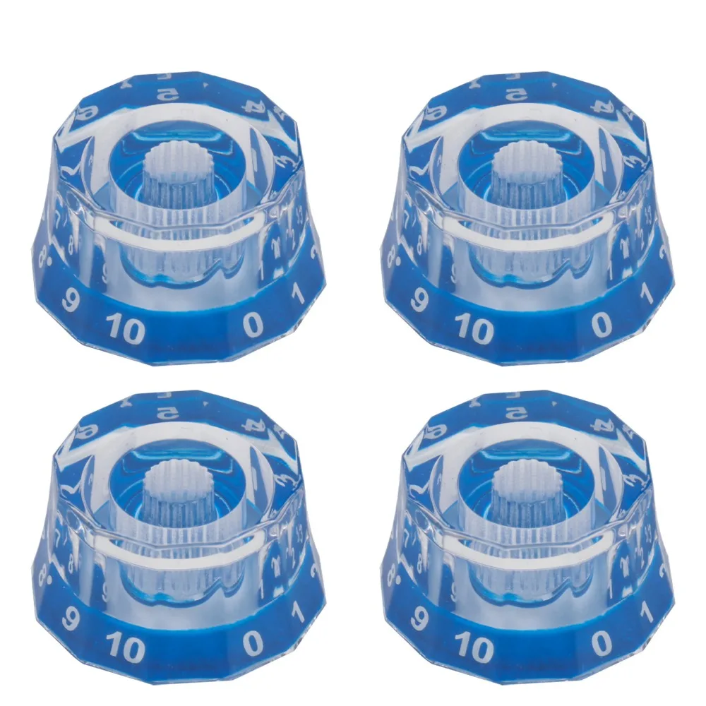 Acrylic Electric Guitar Knobs Replacement Lampshade Shape Speed Guitar Knobs Bass Knob Top Hat Guitar Volume Tone Knob