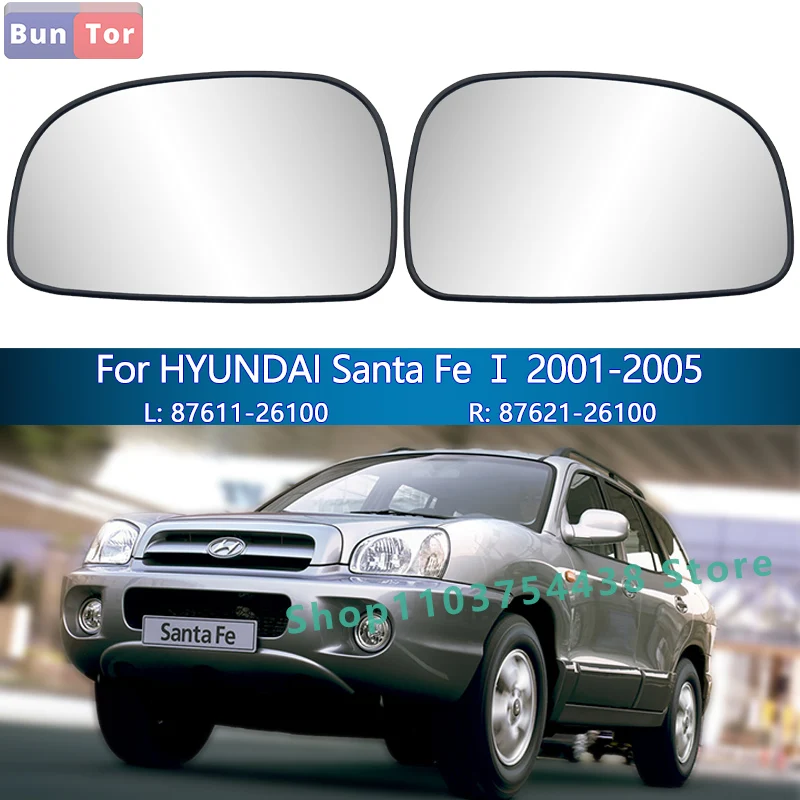 Para Hyundai Santa fe I generación 2001 2002 2003 2004 2005 espejo retrovisor convexo/espejo retrovisor izquierdo y derecho de coche/87611/21-26100