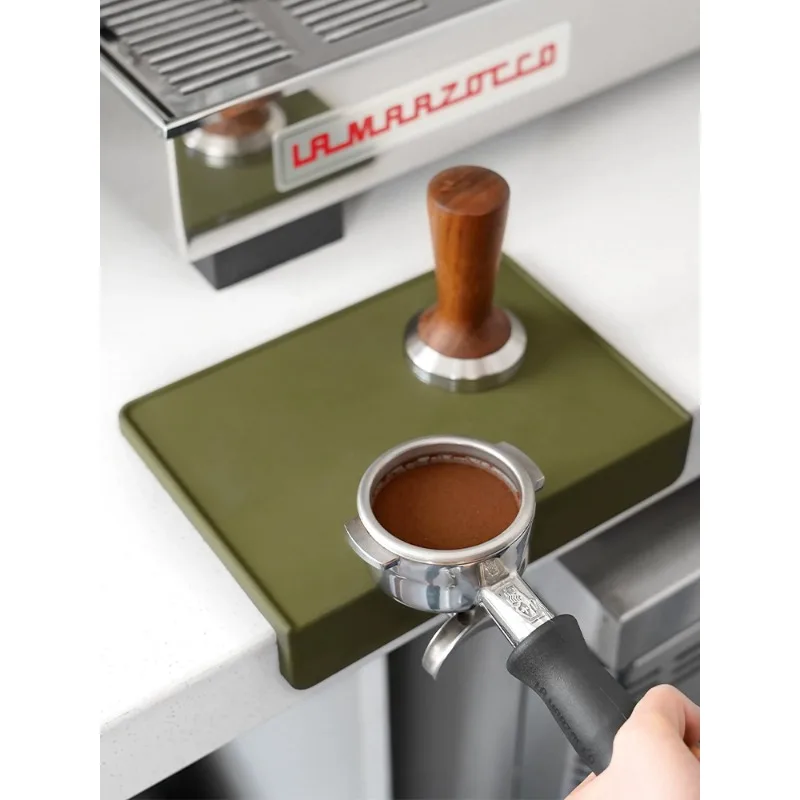 Watchget coffee powder press pad silicone anti slip cloth powder hammer flat corner pad bar machine handle base