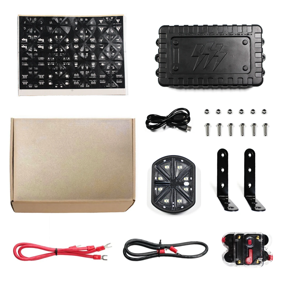 Factory direct sales 8 sets of switch panels General Motors Circuit 12v Control Relay Power System Box Truck All Terrain Vehicle
