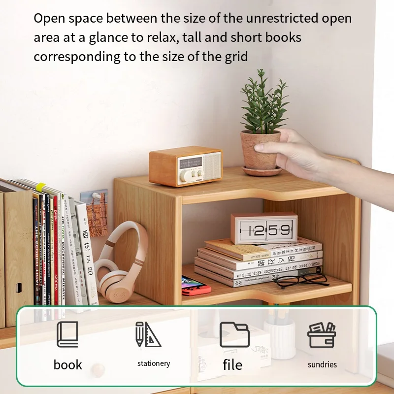 Desktop Magazine Organizer Desktop Shelving Desk Storage Rack Dormitory Stationery Magazines Books Multilayer Desk Accessories