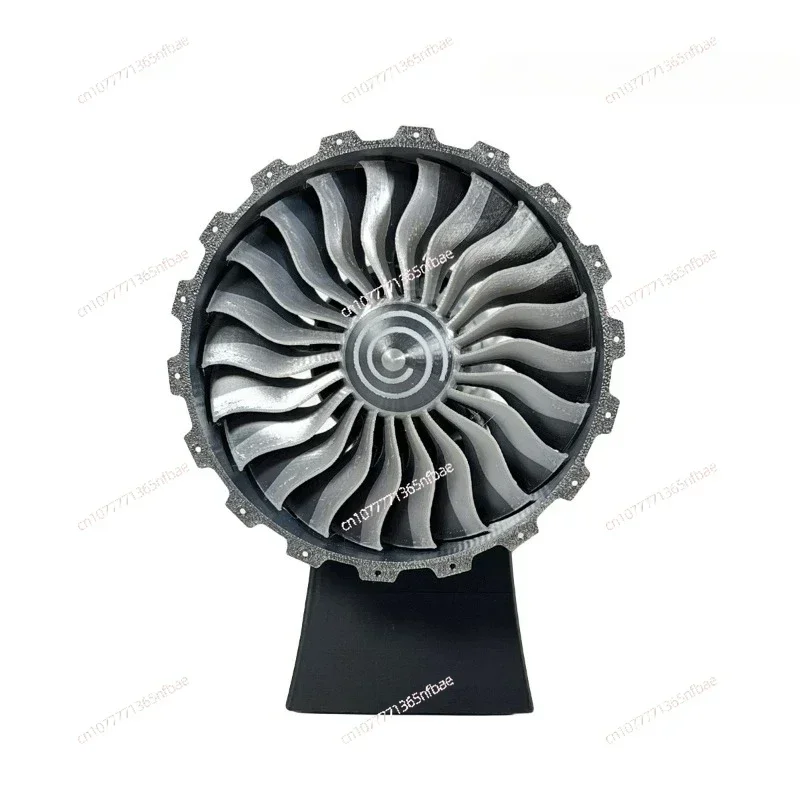 Small Size 3D Printed Turbofan Engine Model, Mini Aviation Jet Engine Desktop Ornament for Collection Gift