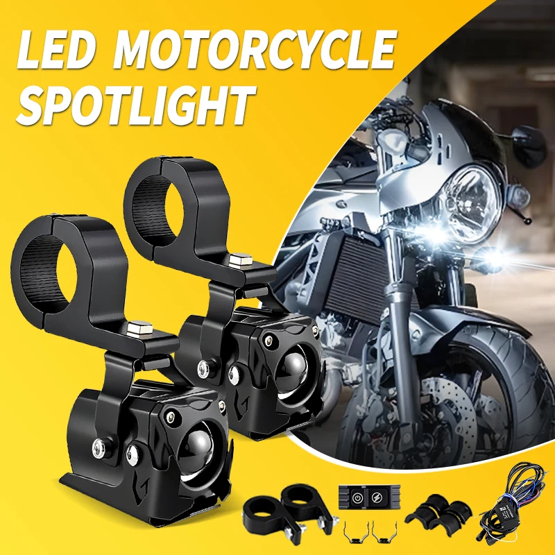 

2PCS For Suzuki SV 650 SV650S SV1000 SFV650 SV1000S GLADIUS TL1000 S R RGV250 Moto Front Lights Headlights Universal Spotlight