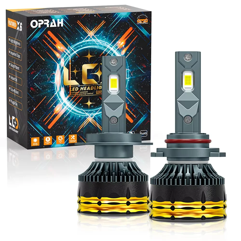 Oprah 2pcs LED Car Headlight Light H1 H7 H4 H11 9005/HB3 9006/HB4 High Quality Canbus 3570 Chip 140W Auto Fog Lamp 12V 6000K