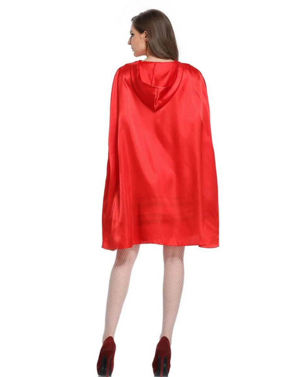 New loween Fairy T Cosplay Costume Game orm Little Red Riding Hood Cloak Performance Clothes Polyester Spring 2023
