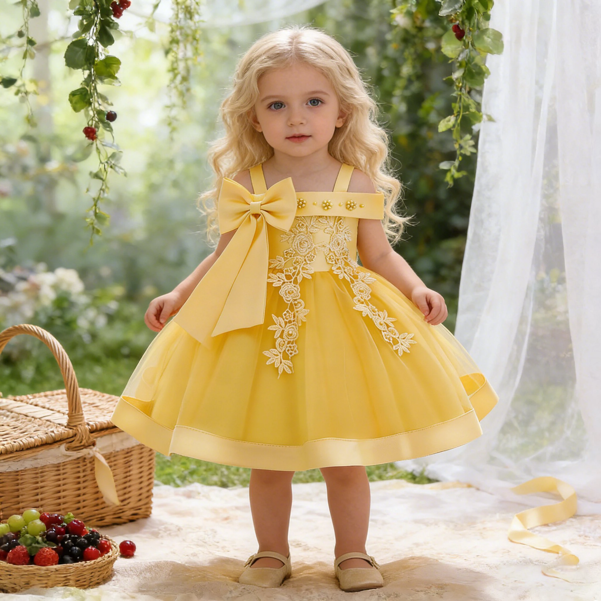 

Летние праздничные платья для девочек, тюлевые платья для малышей на 1-й день рождения, платья принцессы для выпускного, детские платья с цветами для свадьбы и наряды для подружек невесты