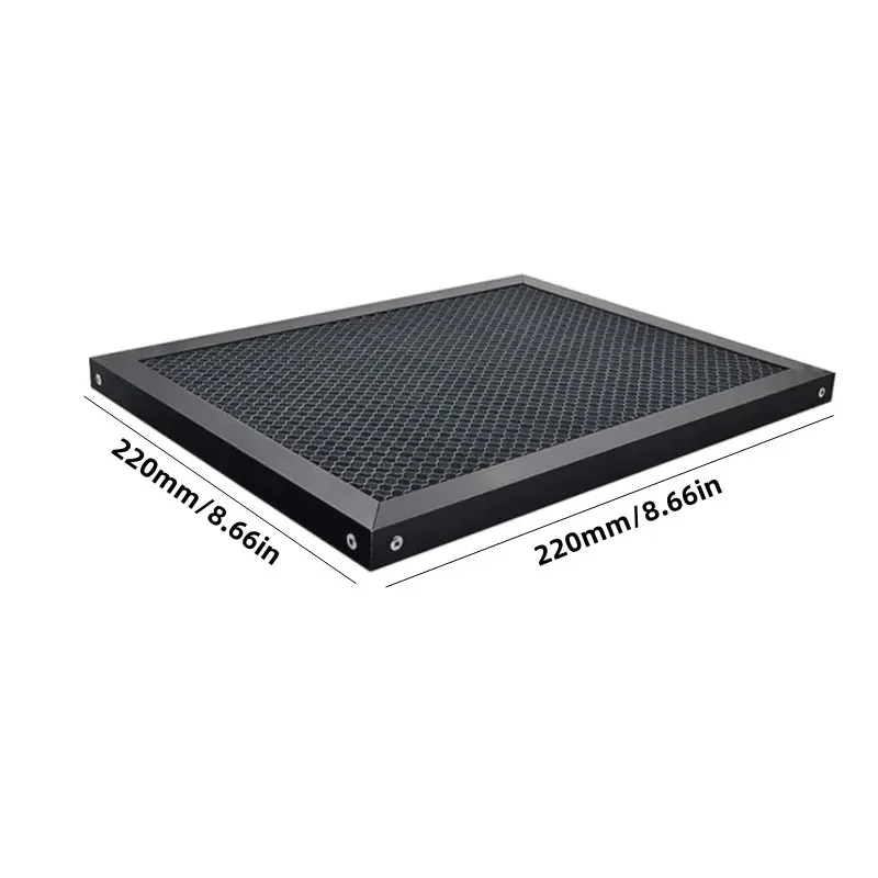 Painel protetor de mesa de gravação e corte a laser 220*220mm em favo de mel adequado para NEJE Master 2/2s, NEJE 3/5 e outros modelos