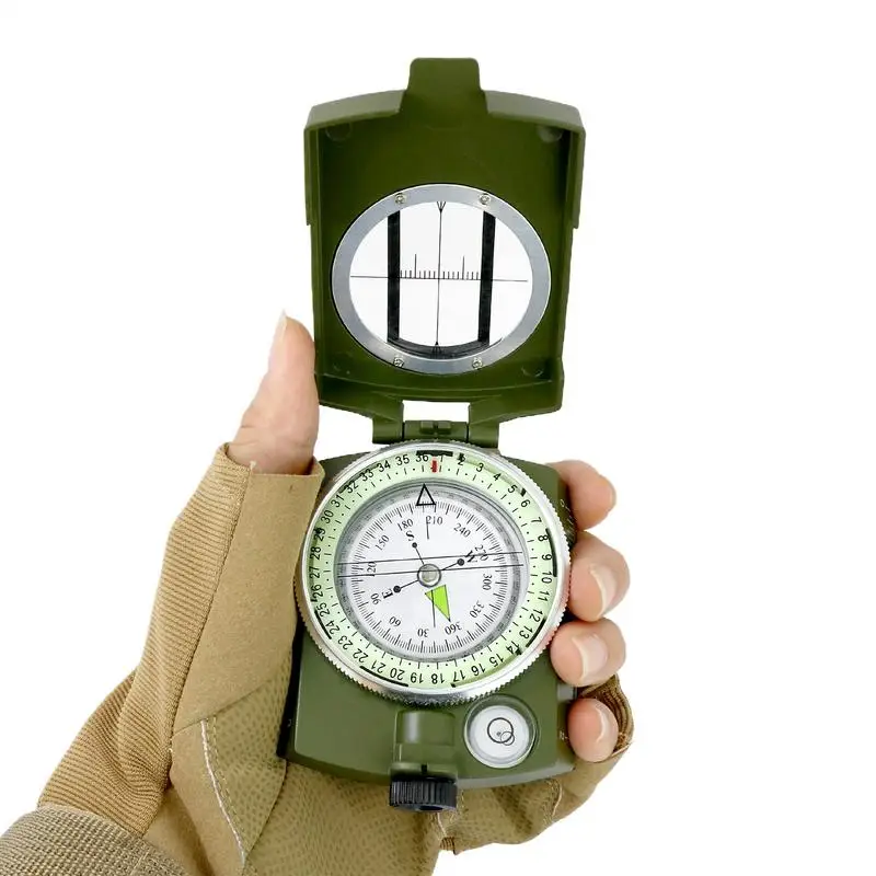 

Waterproof High Precision Compass Outdoor Gadget Sports Hiking Mountaineering Professional Military Army Metal Sight