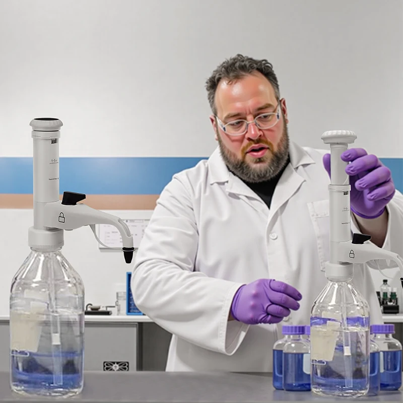 Dozownik butelkowy WESTTUNE Regulowany dozownik laboratoryjny dozujący kwantytatywnie Sprzęt laboratoryjny do chemii i badań naukowych