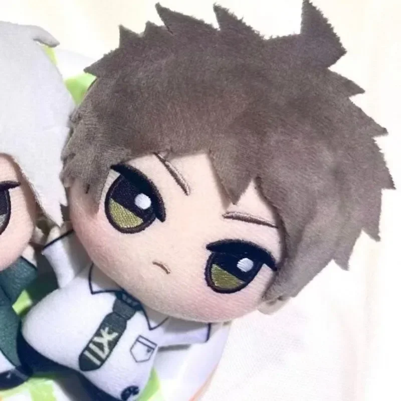 10CM Anime Danganronpa Hinata Hajime Attribute Cotton Doll Pendant Keychain Girl Stuffed Toys Student Plush Doll  Ears Xmas Gift