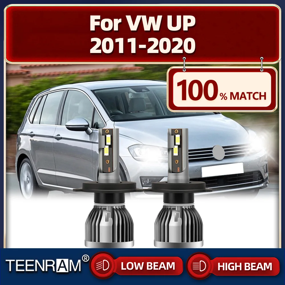 

120W 20000LM Canbus LED Car Headlight Bulbs 6000K Turbo Auto Lamps 12V For VW UP 2011-2013 2014 2015 2016 2017 2018 2019 2020