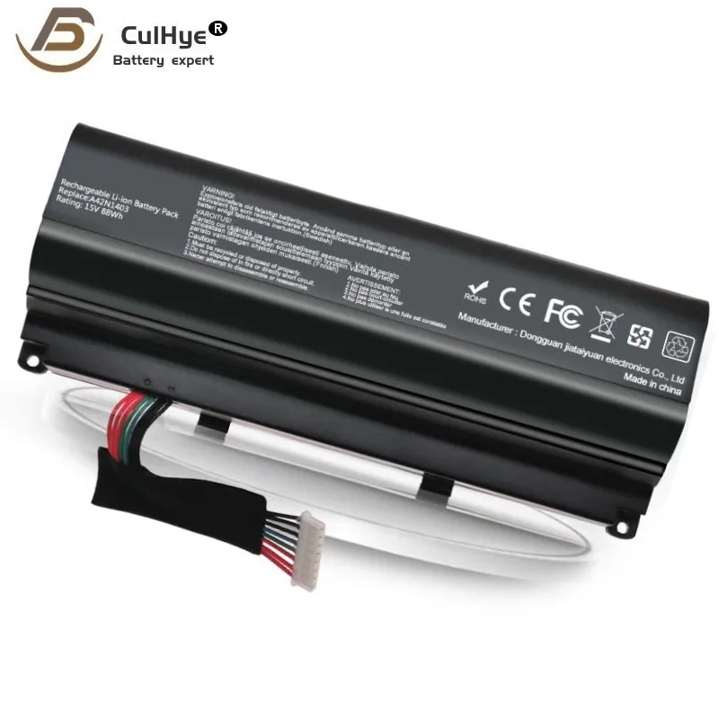 

New 15V 88Wh A42N1403 Battery Replacement For ASUS ROG G751 GFX71JY GFX71JT G751JY G751JM G751JT A42LM9H A42LM93 4ICR19/66-2