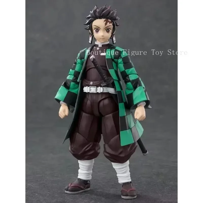 W magazynie oryginalny Bandai S.H.Figuarts Demon Slayer Kamado Tanjirou i Kamado Nezuko figurka Anime Model zabawka prezent