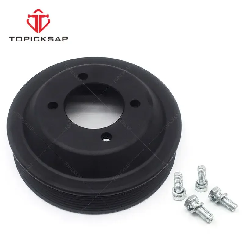 TOPICKSAP Water Pump Pulley Assembly Kit for BMW E39 E46 E53 E60 E83 X5 X3 Z3 320i 323i 325i 328i 525i 530i M3 11511436590