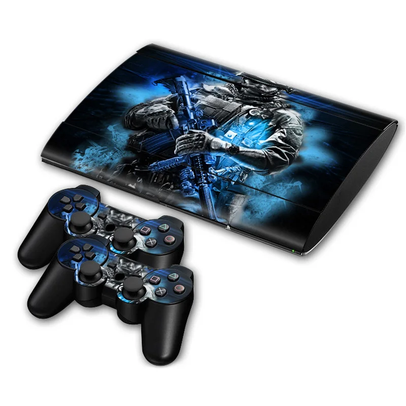 Juego de pegatinas de vinilo para consola PS3, Kit de piel de placa frontal Superfina, accesorios de juego Skins #122, nuevo