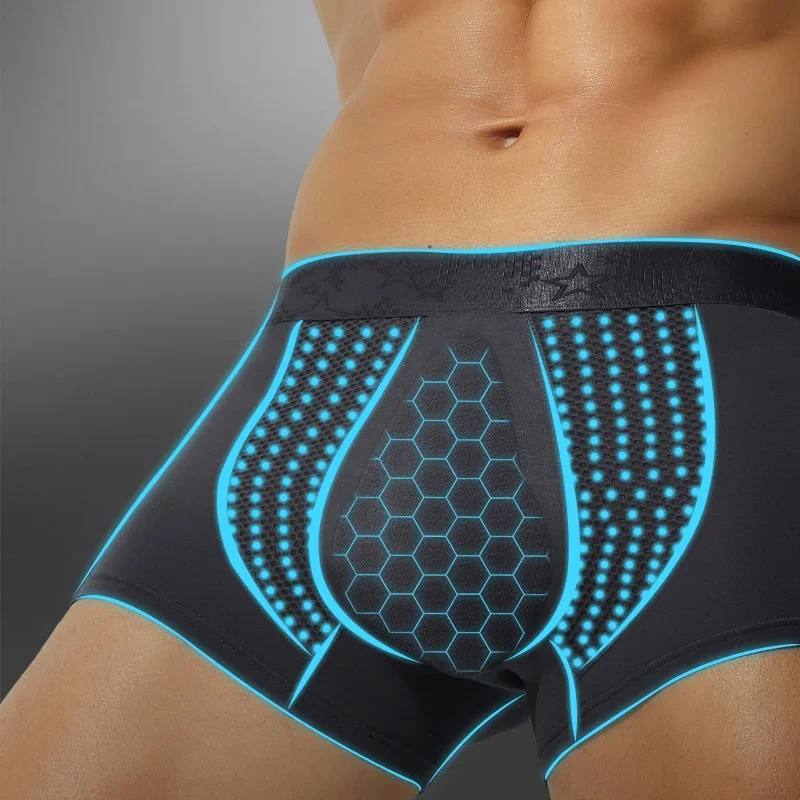 3 шт. незаменимые боксеры для фитнеса, высокоэластичная и дышащая ткань, полная поддержка для потоотделения и растягивания движений.