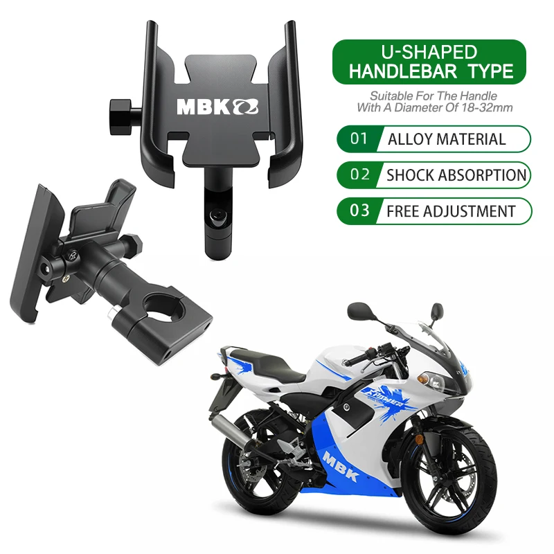 Motorcycle Riding GPS Phone Holder Stand Mount Bracket Aluminum Alloy For Booster X Mach Flame Nitro Ovetto Club 125 LT 350