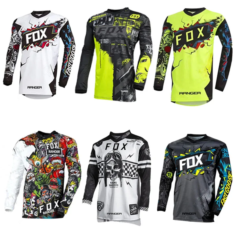 RANGER Fox motorcycle mountain bike team downhill jersey MTB Offroad DH MX bicycle locomotive shirt cross country mountain bike