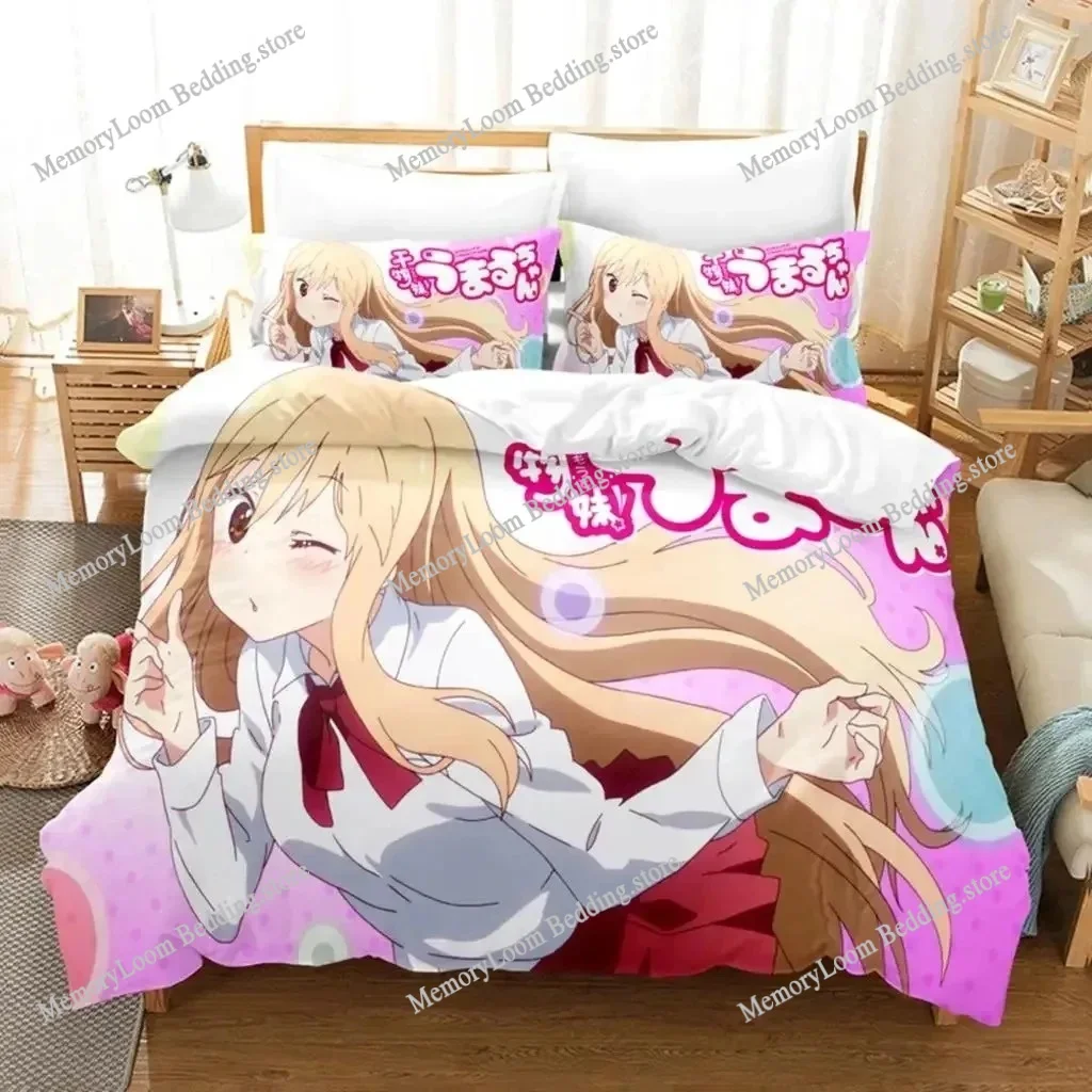 

Anime Character Cute Himouto! Umaru-chan Bedding Set Full/Queen/King Size Duvet Cover Pillowcase Kids Adult Soft Home Textile